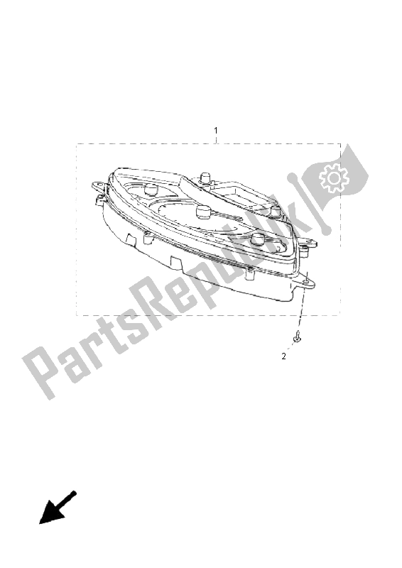 All parts for the Meter of the Yamaha YP 125R Skycruiser 2006