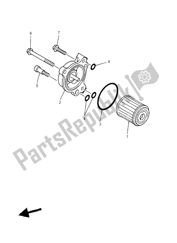 Todas las partes para Limpiador De Aceite de Yamaha YZ 450F 2008