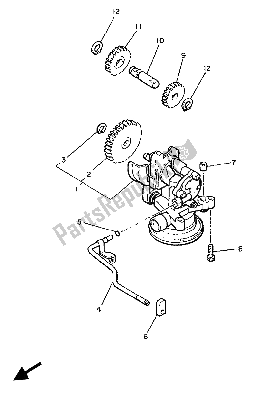 Tutte le parti per il Pompa Dell'olio del Yamaha V MAX 12 1200 1993