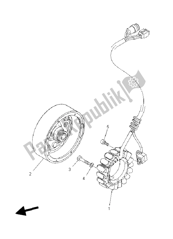 Wszystkie części do Generator Yamaha YFM 660F Grizzly 2002