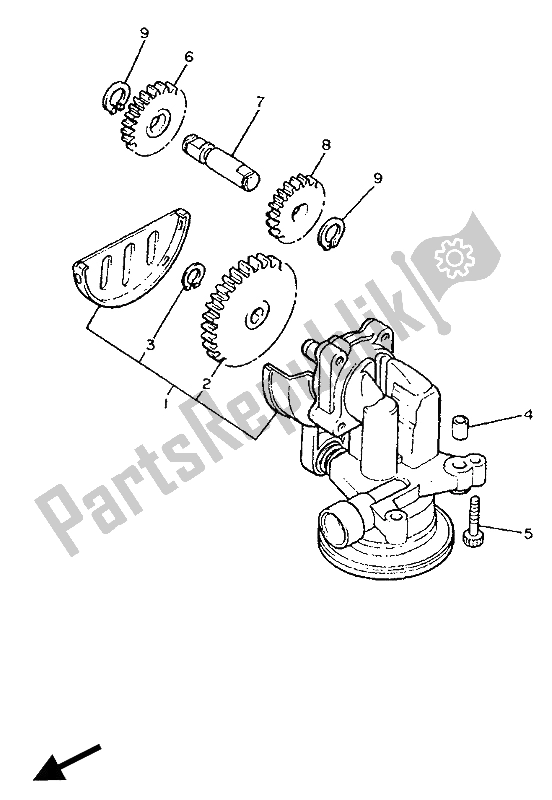 Toutes les pièces pour le La Pompe à Huile du Yamaha XVZ 12 TD Venture Royal 1300 1988