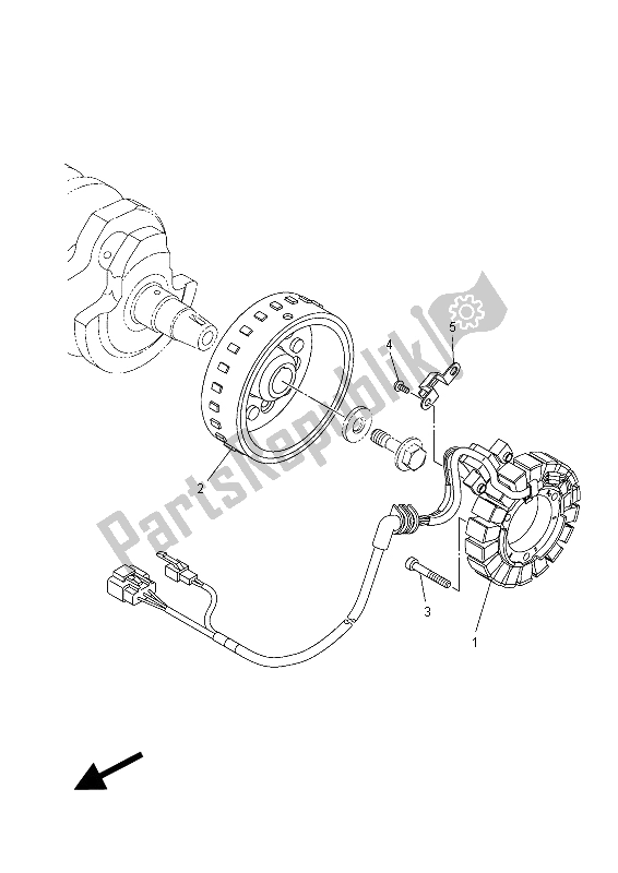 Tutte le parti per il Generatore del Yamaha MT-07 A 700 2015