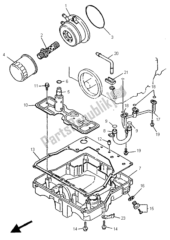 Toutes les pièces pour le Nettoyant Huile du Yamaha YZF 750 SP 1995