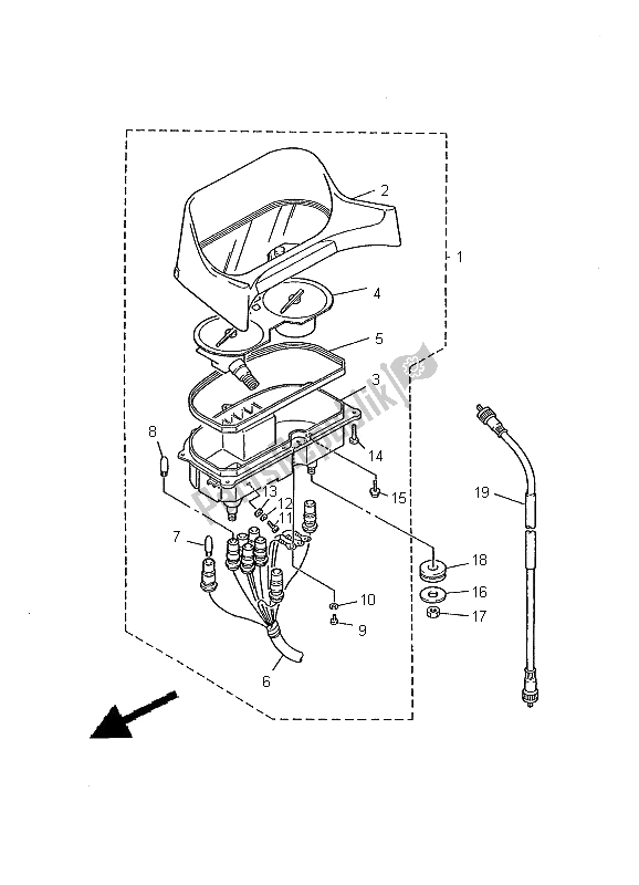 Tutte le parti per il Metro del Yamaha XJ 600S Diversion 2000