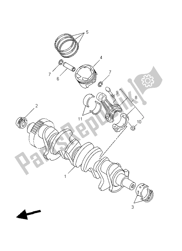 Toutes les pièces pour le Vilebrequin Et Piston du Yamaha YZF R1 1000 2002