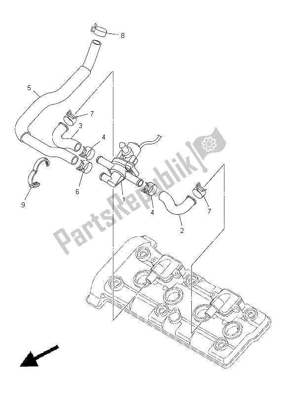 Wszystkie części do System Zasysania Powietrza Yamaha YZF R1 1000 2012