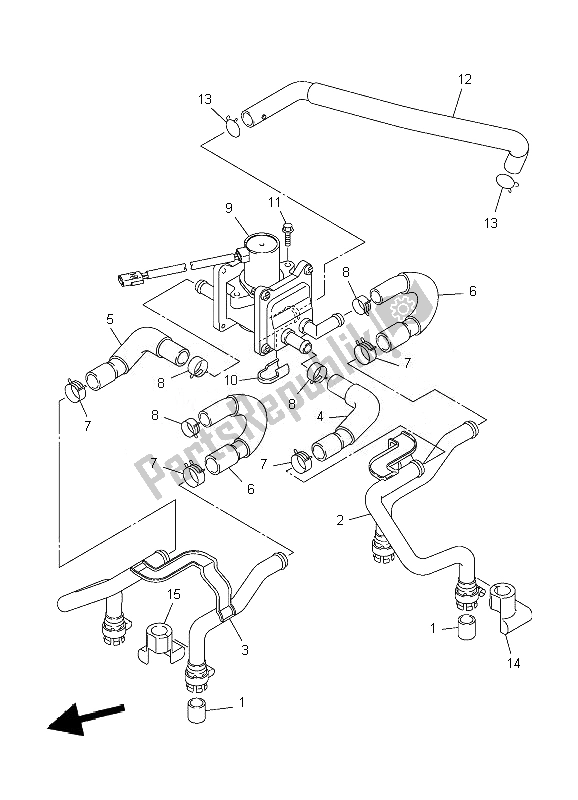 Tutte le parti per il Sistema Di Induzione Dell'aria del Yamaha XJR 1300 2007