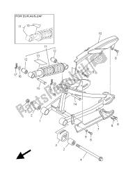 brazo trasero y suspensión