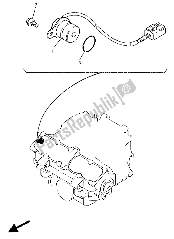 Toutes les pièces pour le Ramasser Bobine Et Gouverneur du Yamaha FZ 750 Genesis 1991