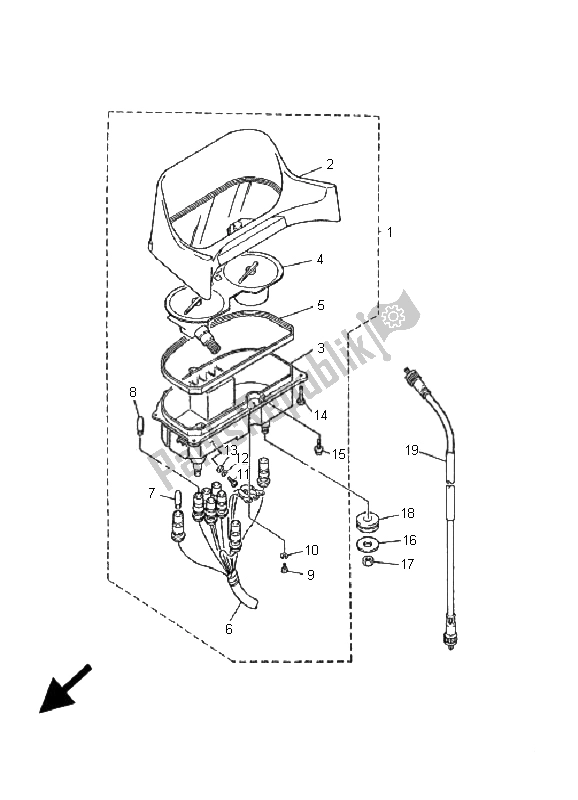 Tutte le parti per il Metro del Yamaha XJ 600S Diversion 2001