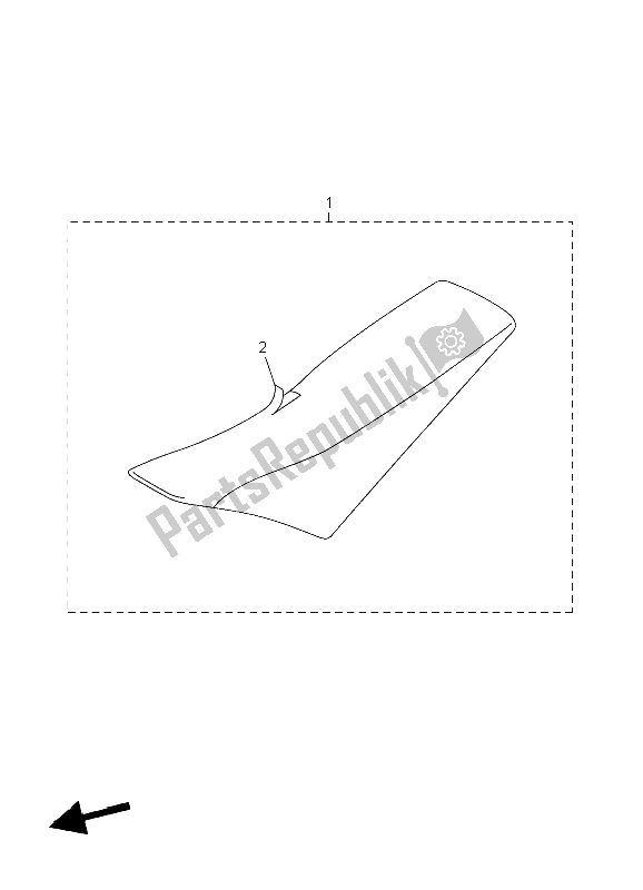 All parts for the Seat of the Yamaha YZ 450F 2006