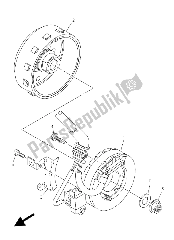 Wszystkie części do Generator Yamaha WR 450F 2014