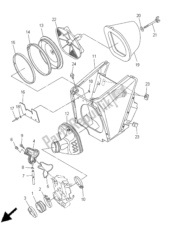 Todas las partes para Consumo de Yamaha YZ 450F 2005