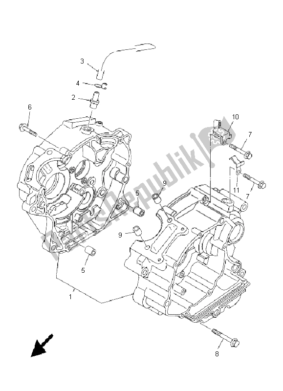 Todas as partes de Bloco Do Motor do Yamaha TT R 125 SW LW 2005