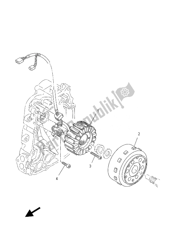 Toutes les pièces pour le Générateur du Yamaha YP 400R 2013