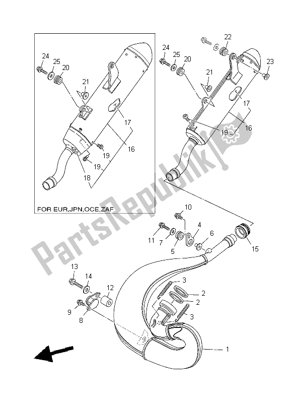 Todas las partes para Cansada de Yamaha YZ 250 2009