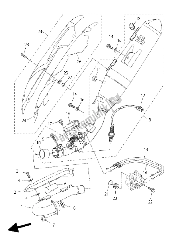 Todas las partes para Cansada de Yamaha WR 250X 2008