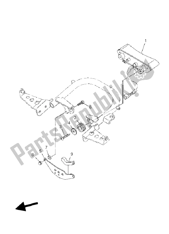 Tutte le parti per il Fanale Posteriore del Yamaha YFZ 450 SE 2008