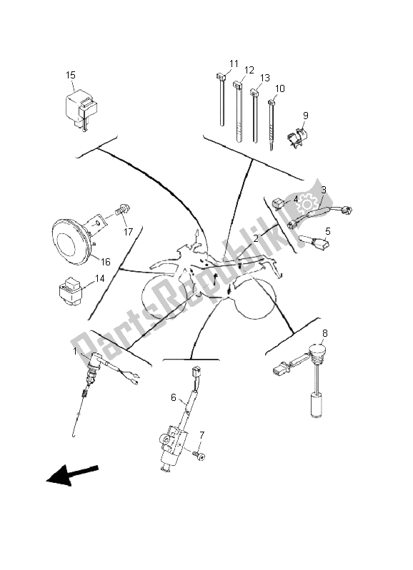 All parts for the Electrical 2 of the Yamaha DT 125 RE 2006