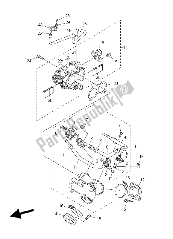 Tutte le parti per il Assunzione 1 del Yamaha XVS 950A 2009