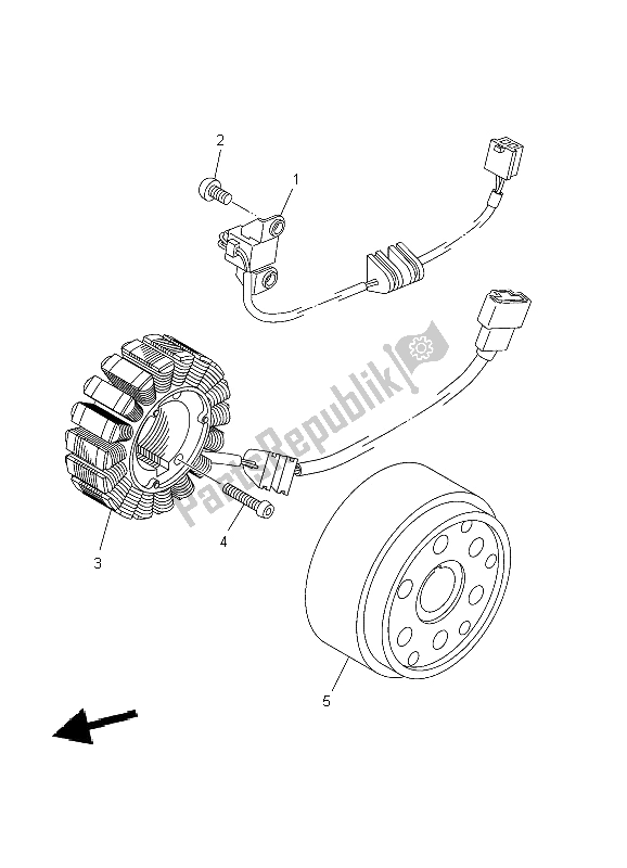 Todas las partes para Generador de Yamaha MT 01S 1670 2009