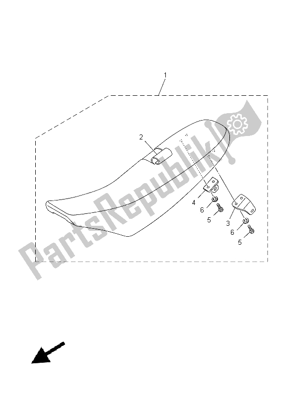 Tutte le parti per il Posto A Sedere del Yamaha YZ 85 LW 2014