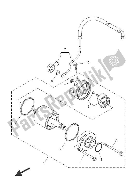 Tutte le parti per il Motore Di Avviamento del Yamaha XSR 700 2016