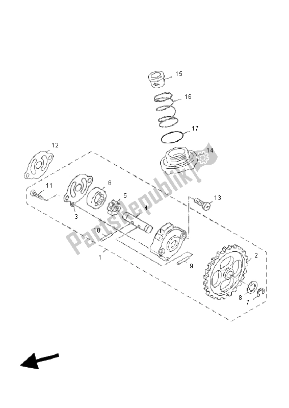 Tutte le parti per il Pompa Dell'olio del Yamaha YN 50F T4 Neos 2011