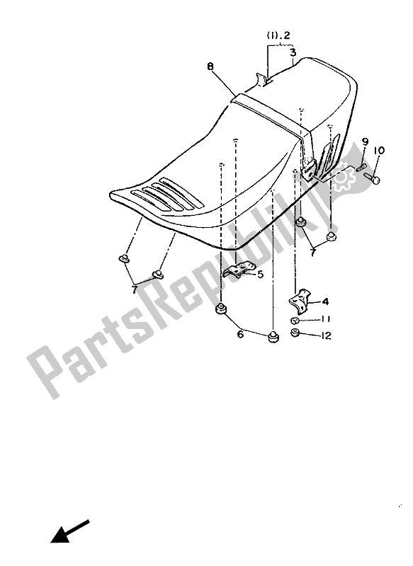 Toutes les pièces pour le Alternatif (châssis) (pour At) du Yamaha XJ 900F 1987