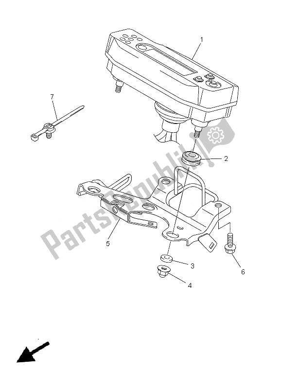 Tutte le parti per il Metro del Yamaha WR 250R 2013