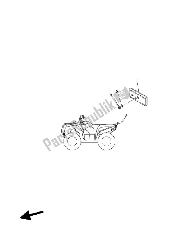 Wszystkie części do Elektryczny 2 Yamaha YFM 550F Grizzly EPS Yamaha Black 2011