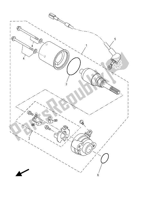 Todas las partes para Motor De Arranque de Yamaha MT 125 2015