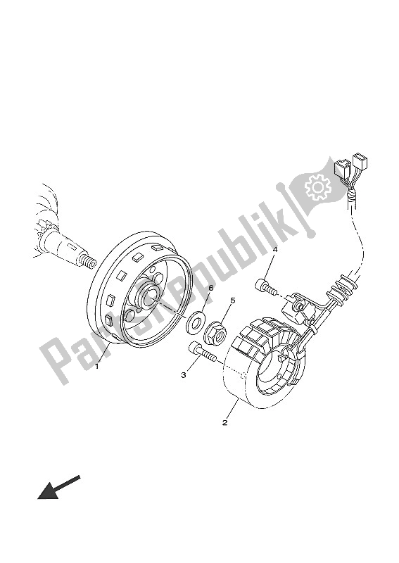 Wszystkie części do Generator Yamaha YZF R 125 2016