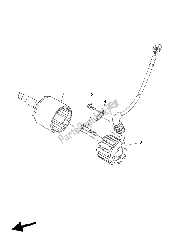 Toutes les pièces pour le Générateur du Yamaha FZ1 SA Fazer 1000 2009