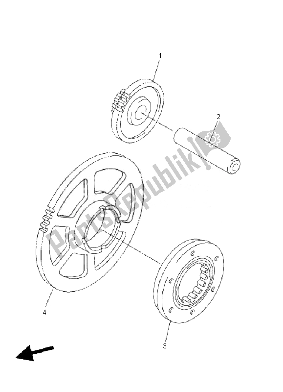 All parts for the Starter of the Yamaha XJ6F 600 2010