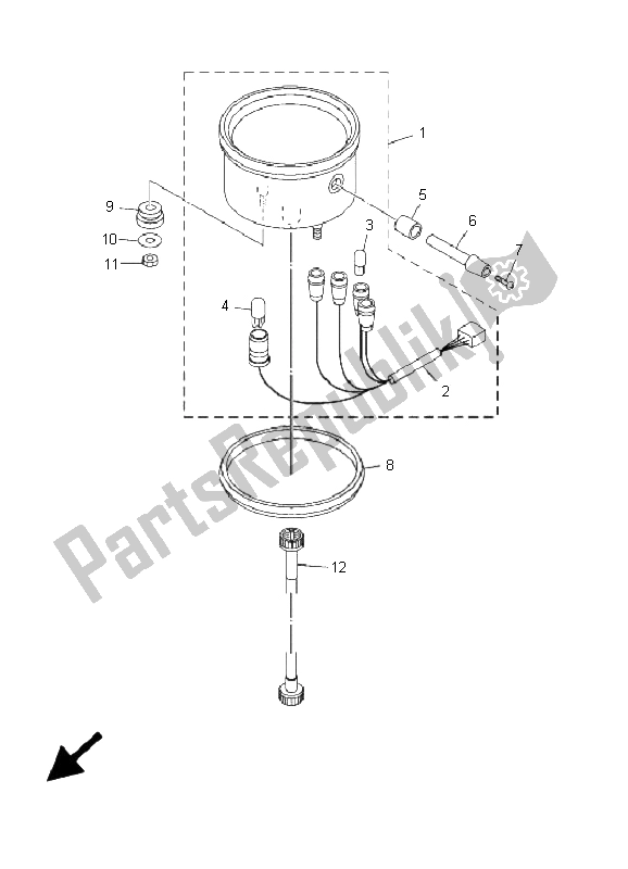 Tutte le parti per il Metro del Yamaha XVS 650A Dragstar 2001