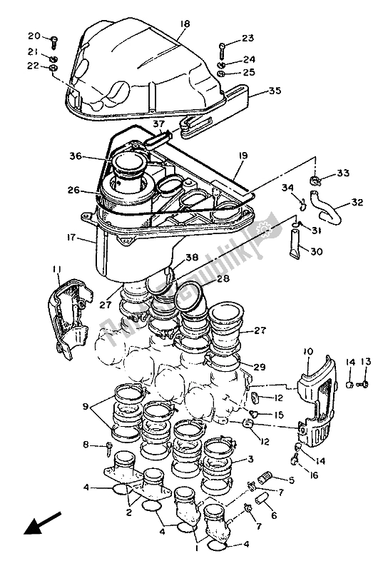 Todas las partes para Consumo de Yamaha FZX 750 1987