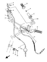 stuurhendel en kabel