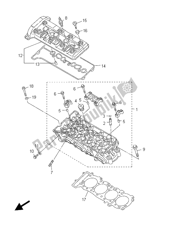 Wszystkie części do Cylinder Yamaha FJR 1300A 2003