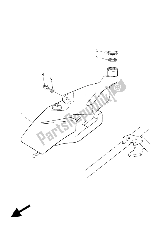 Tutte le parti per il Serbatoio Dell'olio del Yamaha CS 50 2015