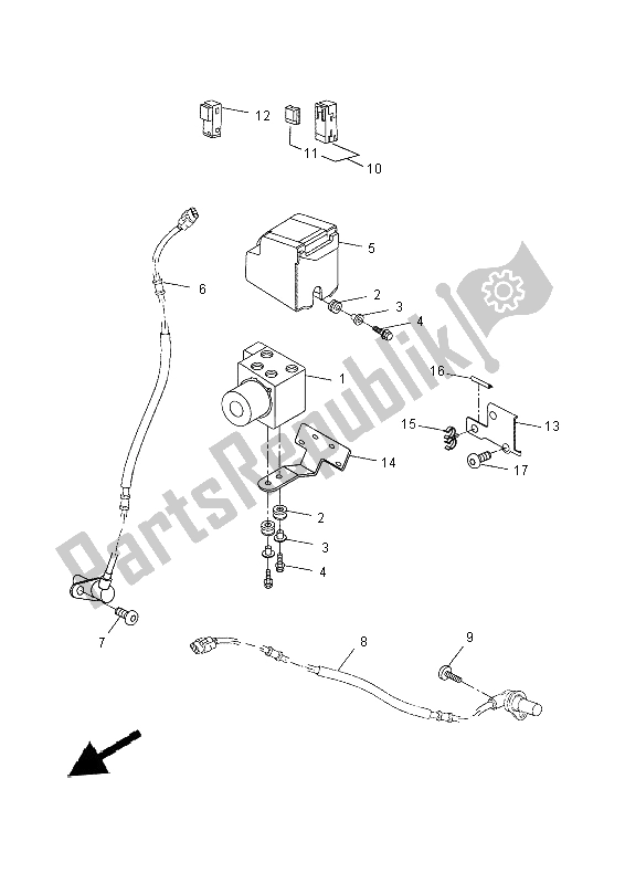 Tutte le parti per il Elettrico 3 del Yamaha YP 125 RA 2014