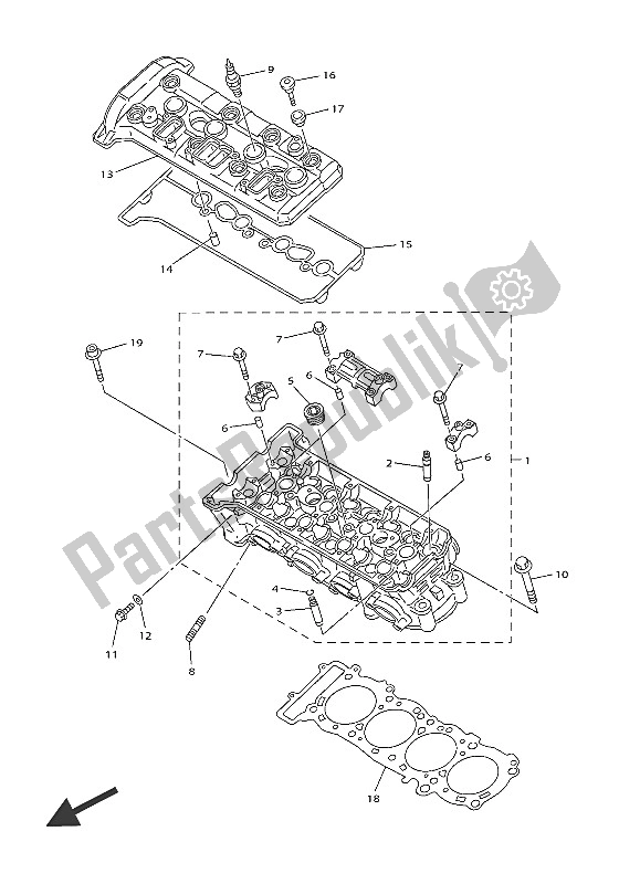 Wszystkie części do Cylinder Yamaha FJR 1300 AE 2016