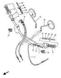 stuurhendel en kabel