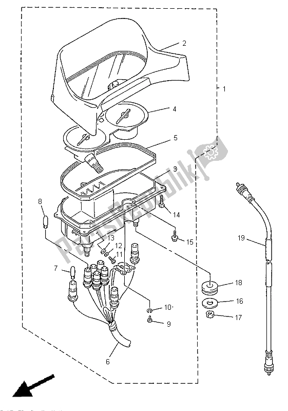 Tutte le parti per il Metro del Yamaha XJ 600S Diversion 1998