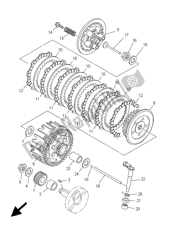 Wszystkie części do Sprz? G? O Yamaha YZ 85 SW LW 2005