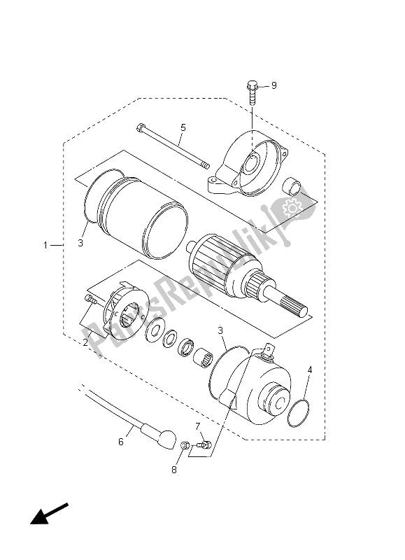 Todas las partes para Motor De Arranque de Yamaha FJR 1300A 2015