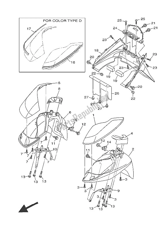 Wszystkie części do B? Otnik Yamaha MW 125 2016