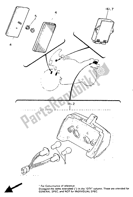 All parts for the Alternate (electrical) (for At) of the Yamaha FJ 1200A 1991