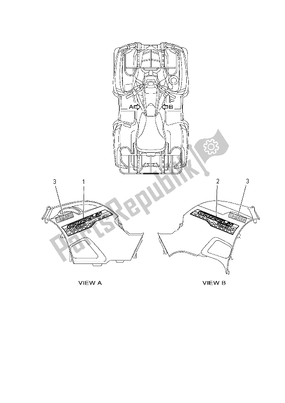 All parts for the Grahpics of the Yamaha YFM 700 Fwad Grizzly 4X4 2014