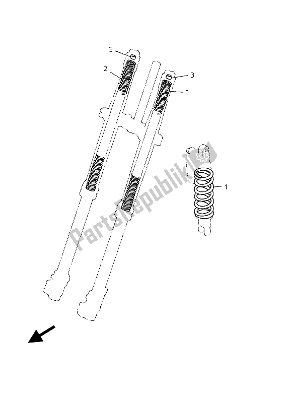 All parts for the Alternate (chassis) of the Yamaha YZ 125 2003